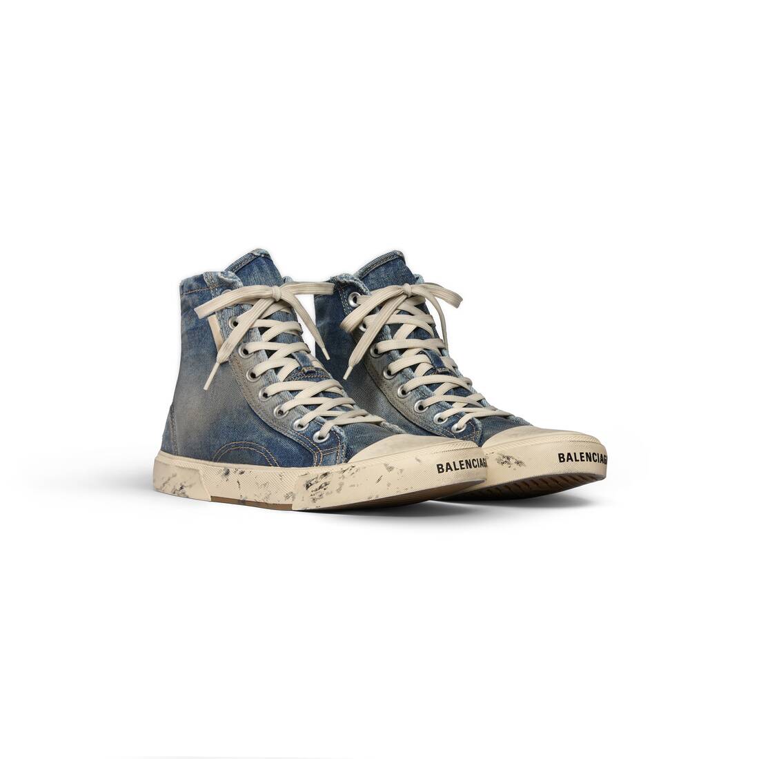 Men’s Paris High Top Sneaker  in Blue - Image 2